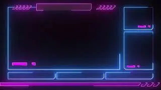 free animated live streaming border light effect  border frame overlay technology for obs and tiktok
