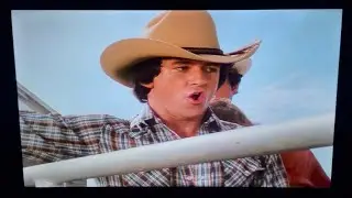 Dallas: Dusty & Bobby ride in the rodeo.