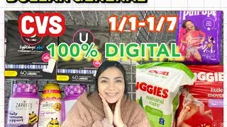 All Digital CVS Deals | Cheap Diapers & Zarbees | 1/1-1/7