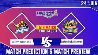 Salem Spartans vs Siechem Madurai Panthers, 15th Match | TNPL 2023 Match Preview, Pitch Report