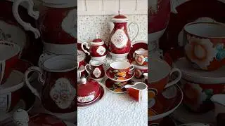 Винтажный элегантный чайный фарфор ГДР  и СССР. #porzellan #винтаж #винтажнаяпосуда #antik #ссср