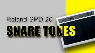 Roland SPD 20 Snare tones playing 🥁