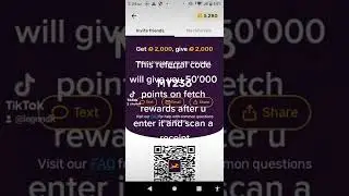 Fetch Rewards Free 50'000 points when u use code MY236 #fetchrewards