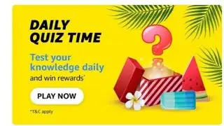 7 June Amazon quiz today | quiz amazon answers today