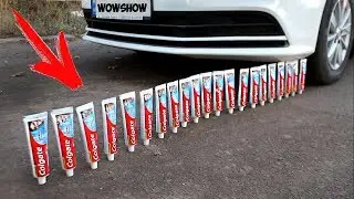 EXPERIMENT: CAR VS TOOTHPASTE