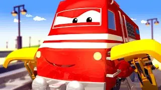 Troy The Train -  The REPAIR TRAIN fixes Henry's wheels! - Car City ! Train Cartoon for children