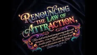RENOUNCING THE LAW OF ATTRACTION PRAYER