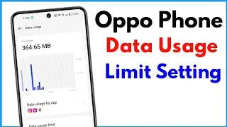 Data Usage Limit Setting Oppo | How To Set Data Usage Limit In Oppo Phone