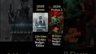 Pushpa 2 Vs Jawan Box office collection Pushpa 2 18 Days collection #pushpa2 #jawan #alluarjun #srk