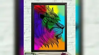 Online lion drawing | 1000+