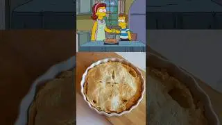 Apple Pie from The Simpsons 🍎🥧 #bake #food #applepie #shorts #viral #simpsons #cartoon