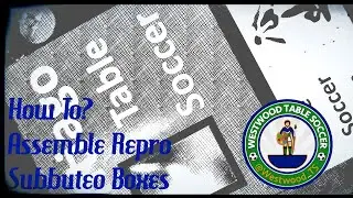 How do you build a Subbuteo Box? (Reproduction Subbuteo Boxes, Santiago Table Soccer Boxes)