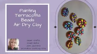 Painting Terracotta Clay Beads. Air Dry Clay Painting Tips