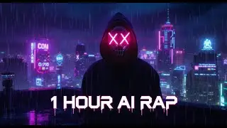 Cyberpunk AI Rapper - 1 Hour Slurred Beats & Smooth Flow | Chill Trap Ambience Vol. 2