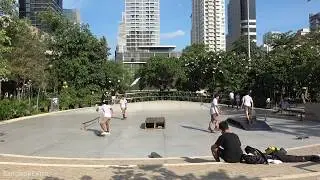 Skaters In Benjasiri Park