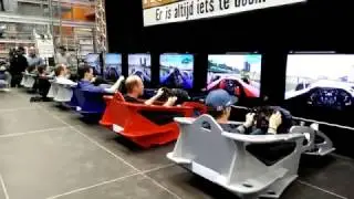 Max Verstappen VS Bono Huis in a Bernax Simulator at the Hornbach Finals