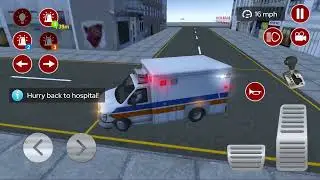 American Ambulance Emergency Simulator #5   Emergency Rescue Van Driving acciden
