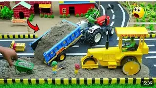 diy tractor mini road roller to making concrete road construction science project 