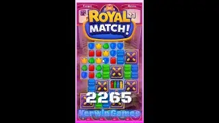 Royal Match Level 2265 - Hard Level - No Boosters Gameplay