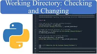 ||Changing|| ||Working Directory|| in ||Python||