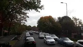 Morning bus trip in the UK/رحلة باص صباحية في شوارع بريطانيا