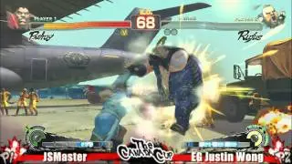 JSMaster vs EG Justin Wong Canada Cup 2010 Feature match #2 SSF4 Singles