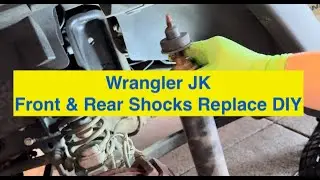 How to change #Front & #Rear #Shocks on @Jeep #wrangler under 8 minutes!