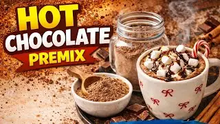Homemade Hot Chocolate Premix | Caf&eacute; Style Taste | 2 Minutes Recipe l | Rich & Creamy |