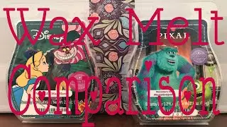 Scentsy Wax Melt Comparison - Disney We're All Mad Here & Pixar Monsters Inc. Monstropolis Bars