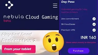 Nebula Cloud Gaming subscription Price in India || Unlimited Cloud Gaming Service in India