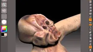 Alien/monster/whatever bust created in zbrush 4.0