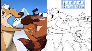 Ice Age: Scrat Tales | How to Draw Baby Scrat Tales from Ice Age
