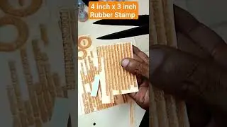 Stamp Making at Home | Stamp cut & paste easy way #rubberstamp #viral #shortvideo