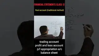 final account traditional method||financial statements|| #accounting #finalaccount