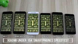 Mi A1 Vs Redmi Note 4 Vs Redmi Y1 Vs Redmi 4 Vs Redmi Y1 Lite Vs Redmi 5A SpeedTest Comparison I Hin