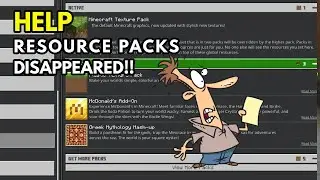 HELP! My Resource Packs Disappeared - Minecraft Bedrock 1.21.120 PC