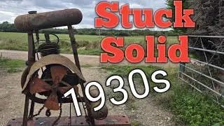 OLD 1930s Stuck 2 stroke mower engine. Can we get it free and running? 