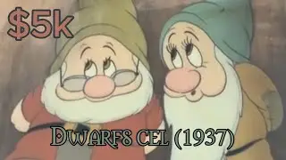 Snow White dwarfs Disney animation art cel- $5k