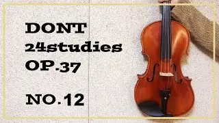 [Etude Challenge]DONT 24 Studies Op.37 No.12