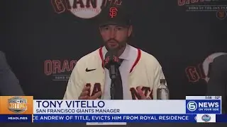 Tony Vitello introduced as new San Francisco Giants manager
