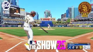 MLB The Show 25 San Diego PADRES vs Atlanta BRAVES | FIRST GAMEPLAY - PS5 4K 60fps