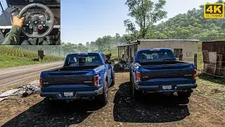 450HP FORD ( F-150 RAPTOR 2017) Offroding | Forza Horizon 5 | Steering wheel Gameplay 