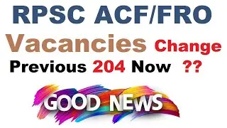 Post Increases in RPSC ACF/FRO 🔥🔥