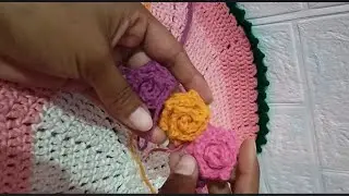 Cute flower with crosia step by step/ making crochet 🧶#crochet #flowers #subscribe 