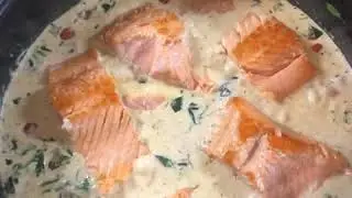 Saumon &agrave; la cr&egrave;me
