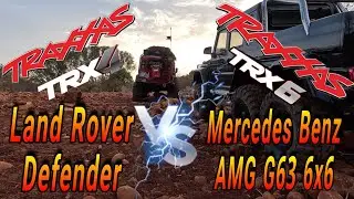 RC Traxxas Trx4 Vs TRX6 Mercedes 6x6 - Trail Crawling  #traxxastrx4 #traxxastrx6