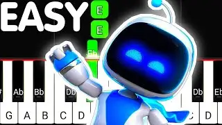 Astro Bot OST - Trapped In Time - EASY PIANO TUTORIAL