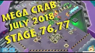 boom beach, mega crab july 2018, stage 76-77
