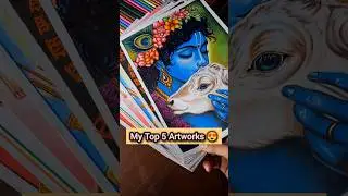 My Top 5 Artworks 😍  #shorts #art #drawing
