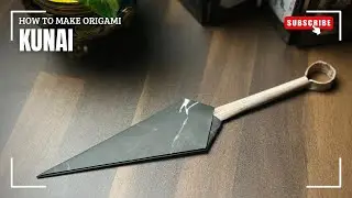 How to Make Paper Kunai | ASMR Origami | No Talking DIY Tutorial